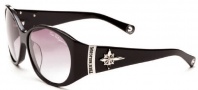 True Religion Madison Sunglasses Sunglasses - Black W/ Grey Gradient Lens