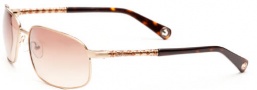 True Religion Riley Sunglasses Sunglasses - Shiny Silver W/ Brown Gradient Lens