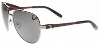 True Religion Brody Sunglasses Sunglasses - Shiny Silver W/ Silver Flash Gradient 