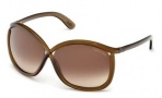 Tom Ford FT0201 Charlie Sunglasses Sunglasses - 48F Shiny Dark Brown / Gradient Brown