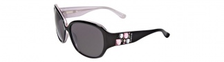 Bebe BE7028 Sunglasses Sunglasses - Black Pink / Grey Gradient