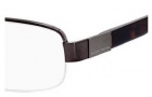 Hugo Boss 0196/U Eyeglasses Eyeglasses - 0HQE Dark Matte Ruthenium 