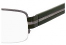 Hugo Boss 0258 Eyeglasses Eyeglasses - 0EN3 Dark Ruthenium Green