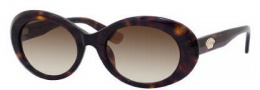 Juicy Couture Juicy 500/S Sunglasses Sunglasses - 0086 Dark Havana (Y6 Brown Gradient Lens)