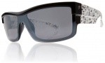 Electric Shotglass Sunglasses Sunglasses - Black Splatter / Grey Chrome