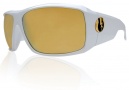 Electric KB1 Sunglasses Sunglasses - Gloss White / Bronze Gold Chrome