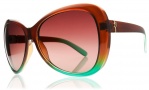 Electric Magenta Sunglasses Sunglasses - Brown Mint Fade / Brown Gradient Lens