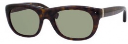 Yves Saint Laurent 2304/S Sunglasses Sunglasses - 0086 Dark Havana DJ Green Lens