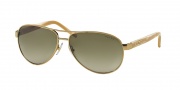 Ralph by Ralph Lauren RA4004 Sunglasses Sunglasses - 101/13 Gold / Cream Brown Gradient