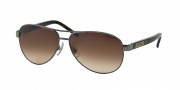 Ralph by Ralph Lauren RA4004 Sunglasses Sunglasses - 103/13 Gunmetal / Grey Horn Brown Gradient