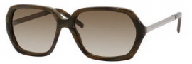 Yves Saint Laurent 6322/S Sunglasses Sunglasses - 0H70 Horn Walnut Ruthenium / CC Brown Gradient Lenss