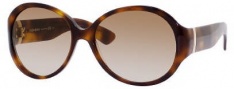 Yves Saint Laurent 6326/S Sunglasses Sunglasses - 005L Havana / 81 Brown Gray Gradient Lens