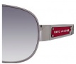 Marc Jacobs 125/U/S Sunglasses Sunglasses - 0VUN Dark Ruthenium / Red Black Marble (N3 Gray Gradient Lens)