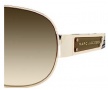 Marc Jacobs 125/U/S Sunglasses Sunglasses - 0VUQ Gold / Green Marble Ice Black (6R Gray Gradient Lens)