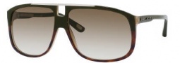 Marc Jacobs 252/S Sunglasses Sunglasses - 00J2 Green Havana (DB Brown Gray Gradient Lens)