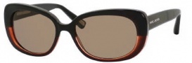 Marc Jacobs 350/S Sunglasses Sunglasses - 0U4Q Black Gray / Black (X7 Brown Lens)