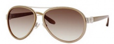 Jimmy Choo Chirs/S Sunglasses Sunglasses - 0WUM Beige Gold (JD Brown Gradient Lens)