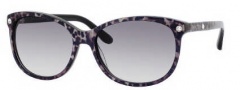 Jimmy Choo Lily/S Sunglasses Sunglasses - 0ZS7 Leopard (BD Dark Gray Gradient Lens)
