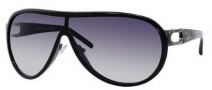 Jimmy Choo Protea/S Sunglasses Sunglasses - 0AK5 Shiny Black / Ruthenium (JJ Gray Gradient Lens)