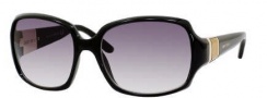 Jimmy Choo Saki/S Sunglasses Sunglasses - 0D28 Shiny Black (JJ Gray Gradient Lens)