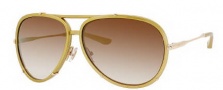 Jimmy Choo Terrence/S Sunglasses Sunglasses - 0WUJ Gold Metal (QH Brown Mirror Gold Shaded Lens)