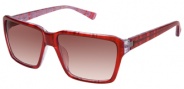 Modo Linda Sunglasses Sunglasses - Red Lines / Red Gradient Lens