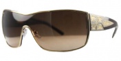 Givenchy SGV419 Sunglasses Sunglasses - 8FFX Shiny Rose Gold with Swarovski Crystals / Gradient Brown Lens 