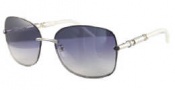Givenchy SGV420 Sunglasses Sunglasses - 579X Shiny Silver / Gradient Blue Lens