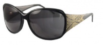 Givenchy SGV763 Sunglasses Sunglasses - 700 Shiny Black with Swarovski Crystals / Smoke Lens