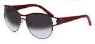 Givenchy SGV356 Sunglasses Sunglasses - 598 Gunmetal - Burgundy / Gradient Smoke Lens