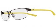 Nike 4200 Eyeglasses Eyeglasses - 007 Satin Black Chrome / Yellow