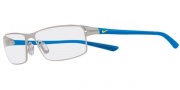 Nike 4203 Eyeglasses Eyeglasses - 041 Satin Chrome / Blue