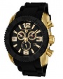 Swiss Legend Commander IP Bezels Watch 20067 Watches - YG-01-BB Black Face / Yellow Gold / Black Band