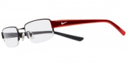 Nike 8062 Eyeglasses Eyeglasses - 027 Satin Black / Red