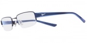 Nike 8062 Eyeglasses Eyeglasses - 413 Satin Blue / Translucent Blue 
