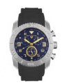 Swiss Legend Commander Rubber Watch 20065 Watches - 33-GN Blue Face / Gold Dial / Gray Band