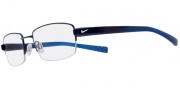 Nike 8072 Eyeglasses Eyeglasses - 491 Dark Blue / Blue Fade