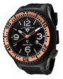 Swiss Legend Neptune Pilot Black IP Watch 21818 Watches - 21818P-BB-01-RA White Dial / Black Band / Rose Crown