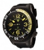 Swiss Legend Neptune Pilot Black IP Watch 21818 Watches - 21818P-BB-01-YB Yellow Dial / Black Band