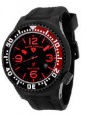 Swiss Legend Neptune Pilot Black IP Watch 21818 Watches - 21818P-BB-01-RB Red Dial / Black Band