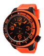 Swiss Legend Neptune Pilot Black IP Watch 21818 Watches - 21818P-BB-01-OBS Orange Dial / Orange Band