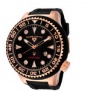 Swiss Legend Neptune Diver Rose IP Watch 21818 Watches - 21818D-RG-01-NB Black Crown / Black Band 