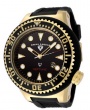 Swiss Legend Neptune Diver Yellow IP Watch 21818 Watches - 21818D-YG-01 Black Face / Black Band