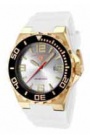 Swiss Legend Expedition Watch 10008-BB Watches - White Face / Yellow Gold Crown / White Band 