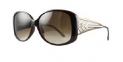 Givenchy SGV720 Sunglasses Sunglasses - 958 Shiny Olive Brown & Beige Pattern  / Gradient Brown Lens