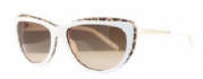 Givenchy SGV766 Sunglasses Sunglasses - AFE White Leopard / Brown Gradient Lens