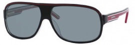 Carrera X-cede 7005/S Sunglasses Sunglasses - T40P Black Red / RT Gray Flash Polarized Lens