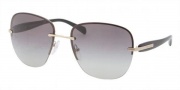 Prada PR 50OS Sunglasses Eyeglasses - ZVN3M1 Pale Gold / Gray Gradient