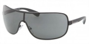 Prada PR 54OS Sunglasses Sunglasses - 1BO1A1 Matte Black / Gray