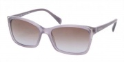 Prada PR 02OS Sunglasses Sunglasses - HA16P1 Opal Violet / Brown Gradient Violet
